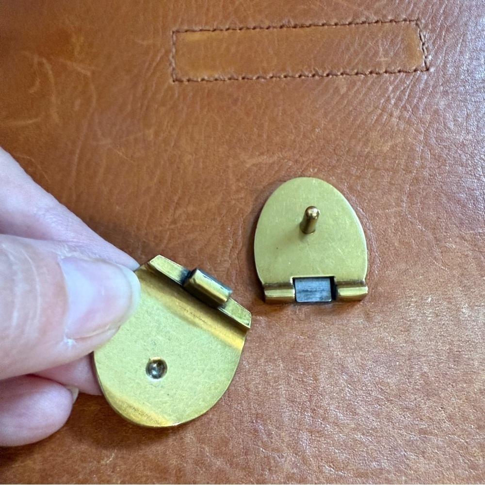 Madewell The Abroad Leather Shoulder Crossbody Brown Bag Purse L4913 flaw snap - Picture 3 of 8